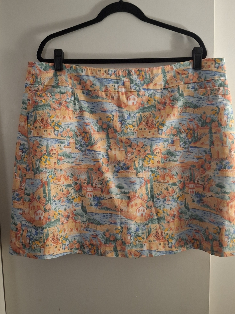 Kim Rogers Women's Printed Pastel Coastal Mini Skort - Multicolor